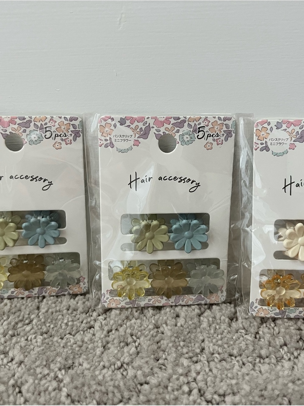 3 packs of Hair accessories